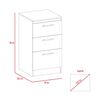 Combo Mueble Superior + Mueble Microondas + Mueble Inferior TuHome Manchester Blanco