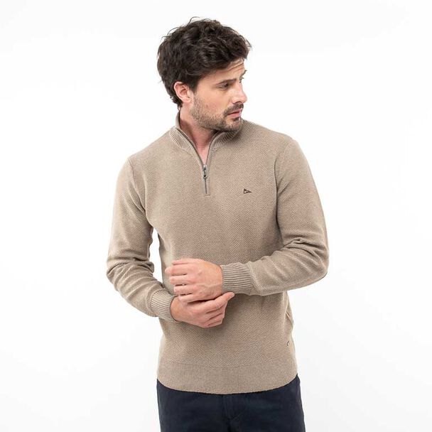 Sweater Medio Cierre Regular Hombre Portman Club