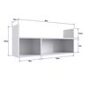 Repisa Yardas FM022BCBC Blanca