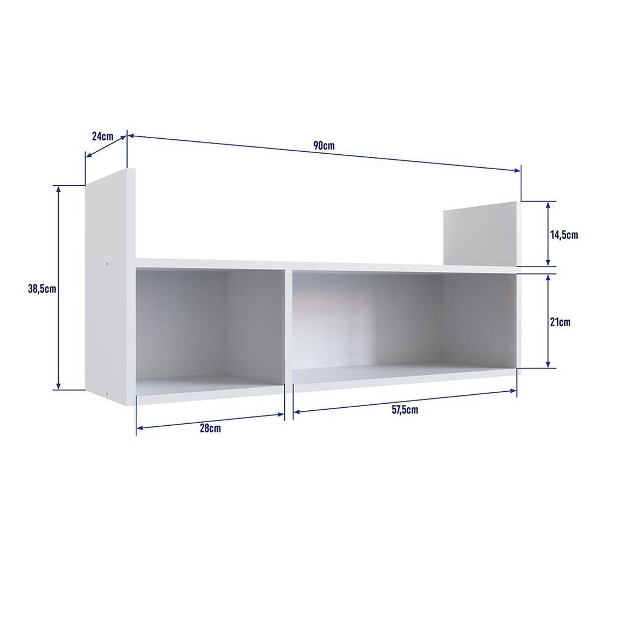 Repisa Yardas FM022BCBC Blanca