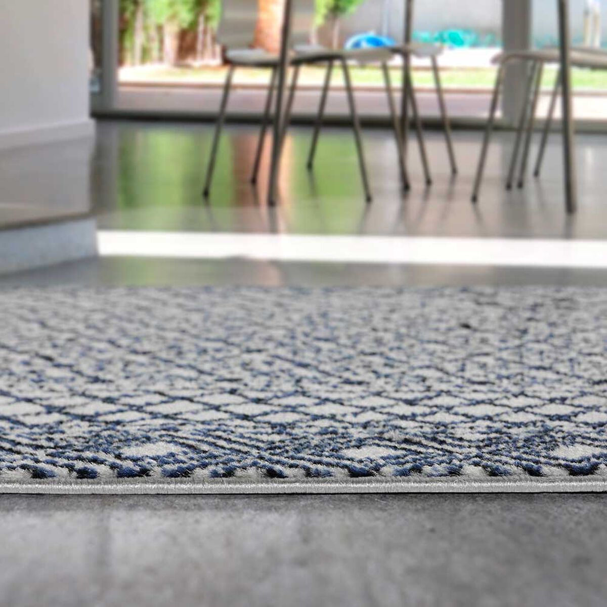 Alfombra de Pasillo Modalfo Arizona Azul Marino 66 x 430 cm
