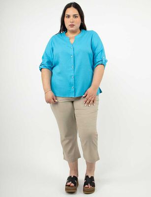 Imagen 2 del producto Blusa Manga Larga Mujer Extralindas Calipso, Crudo, Fucsia