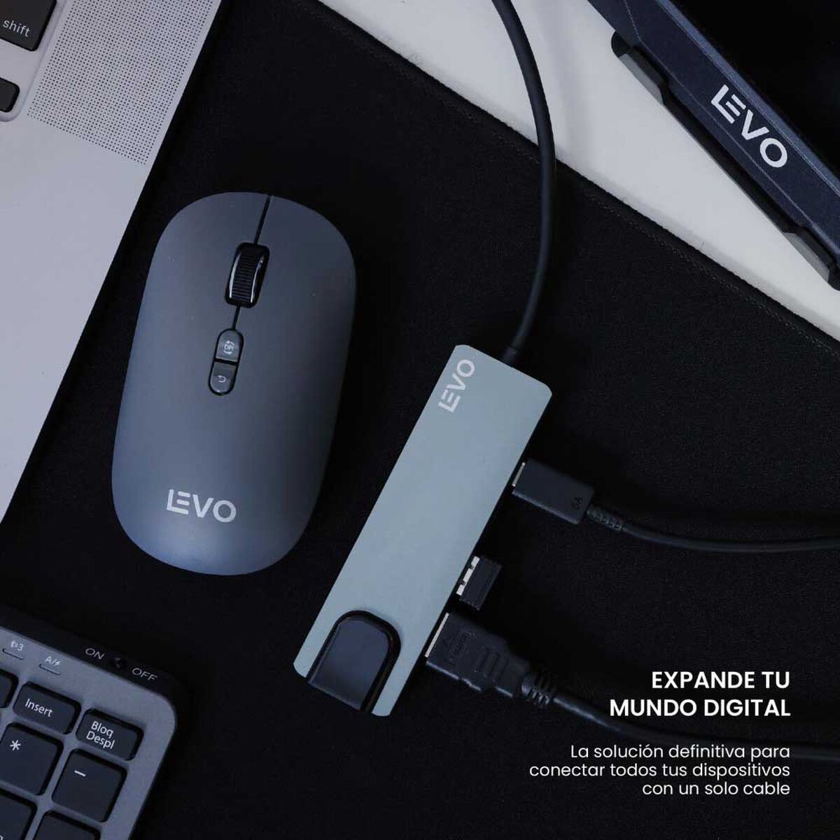Adaptador Multipuerto Levo Hub 5 en 1