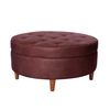 Pouf Latam Home Paris Cuero Kentucky Café Moro