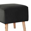 Pouf Latam Home Burdeos Tela Velvet Negro