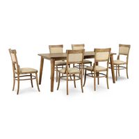 Juego de Comedor CIC Nottingham 6 Sillas Walnut