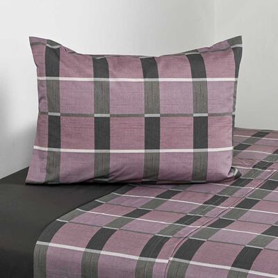 Imagen 1 del producto Juego de Sábanas Cannon 200 Hilos 1,5 Plazas Check Rosa