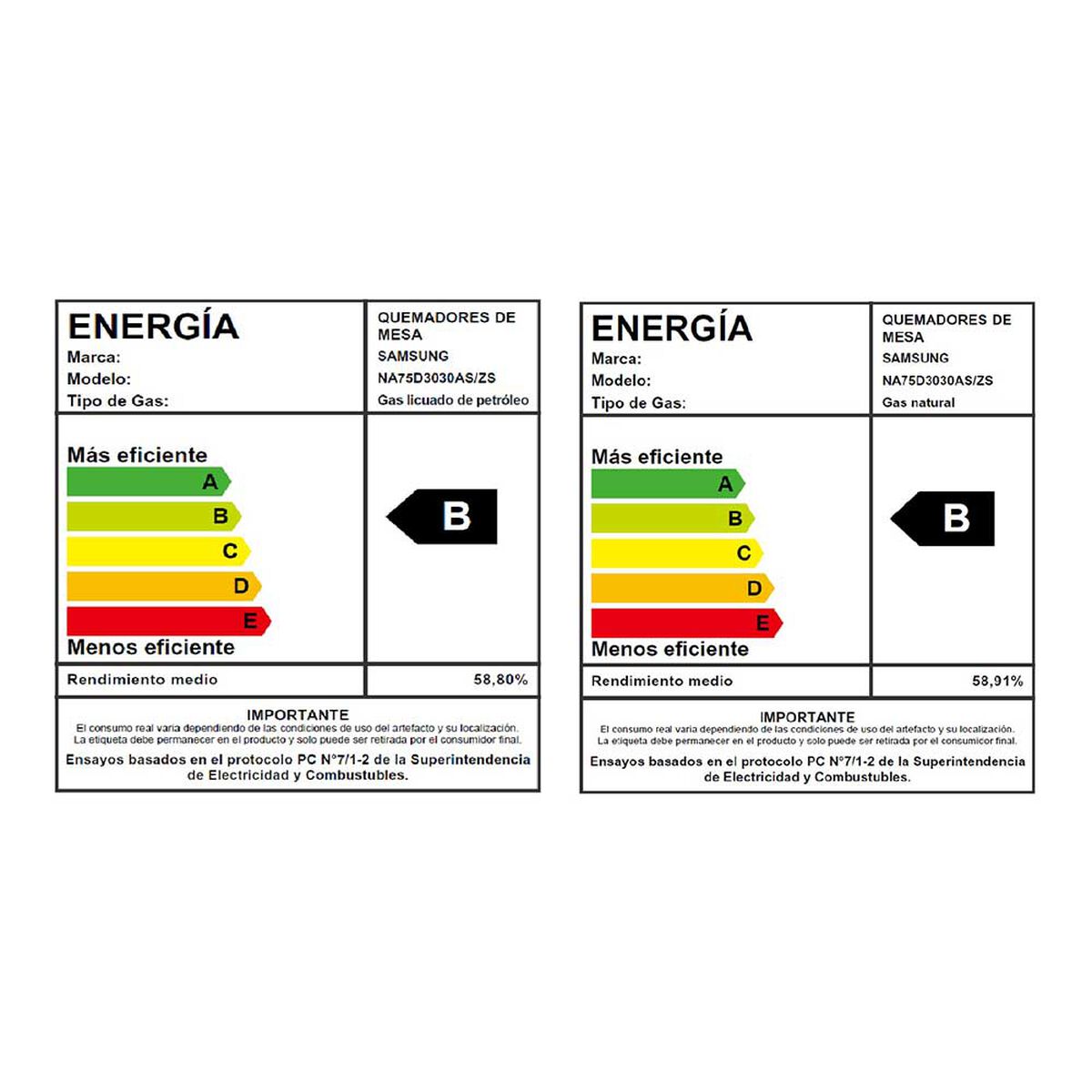 Encimera Samsung NA75D3030AS/ZS 5 Quemadores