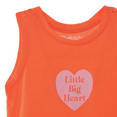 Imagen 2 del producto Polera sin Mangas de Algodón Niña Chess Coral