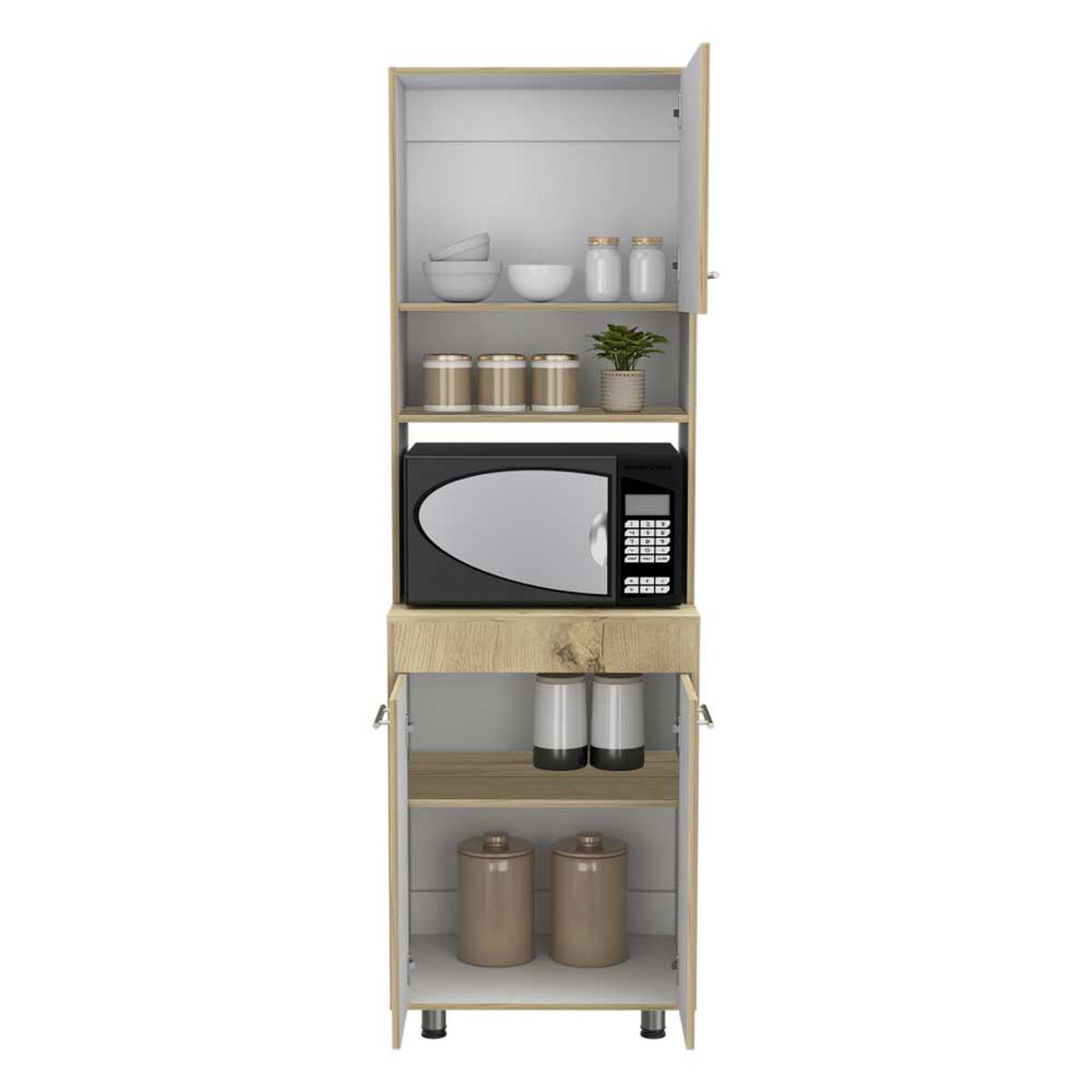 Mueble para Microondas TuHome Orion 2 Puertas Duna Blanco