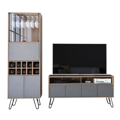 Imagen 2 del producto Rack TV Hasta 55"" + Bar Alto TuHome Vassel