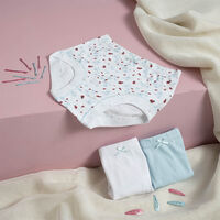 Pack 3 Calzones Niña Intime Blanco, Lila