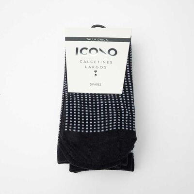 Imagen 1 del producto Pack 3 Calcetines Largo Mujer Icono Surtido