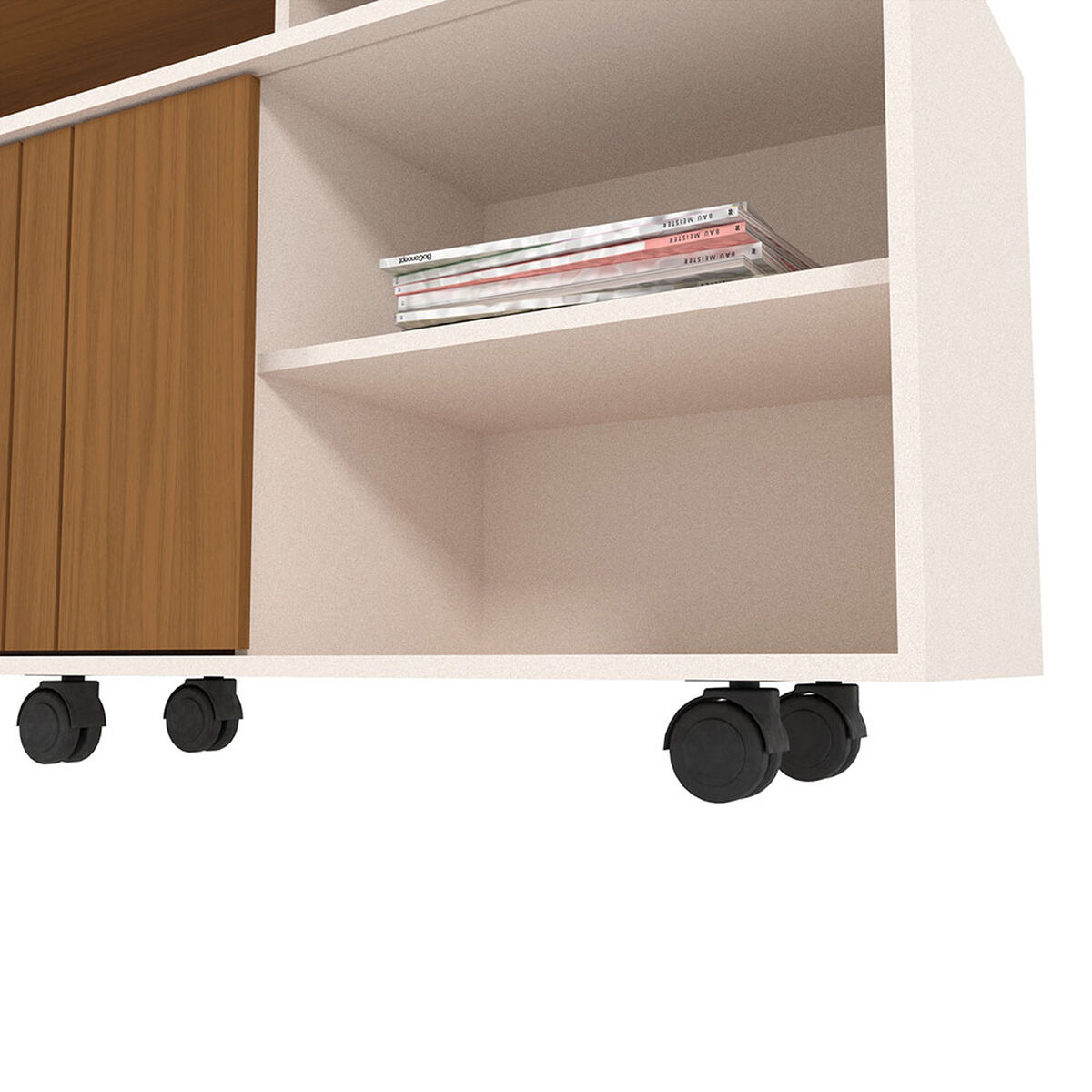 Rack TV Vekkahome Salvador 65" Pulgadas Gris