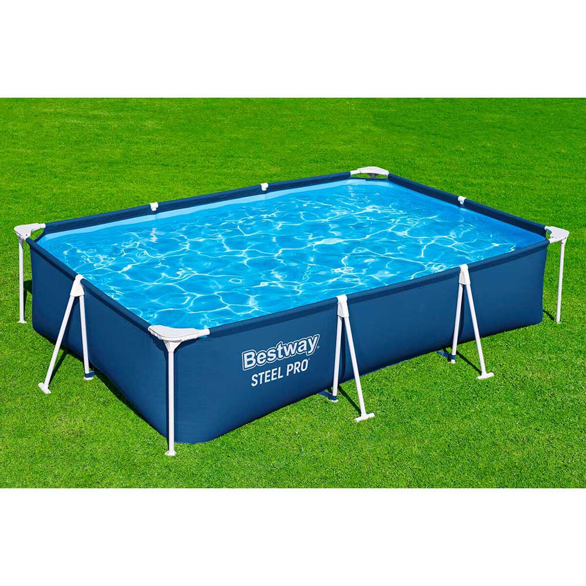 Piscina Esructural Elevada Rectangular Bestway Steel Pro 201x300 cm 3300 Litros