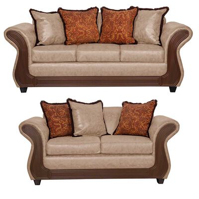 Imagen 1 del producto Juego de Living Black Factory Gran Columbia 5 Cuerpos Beige