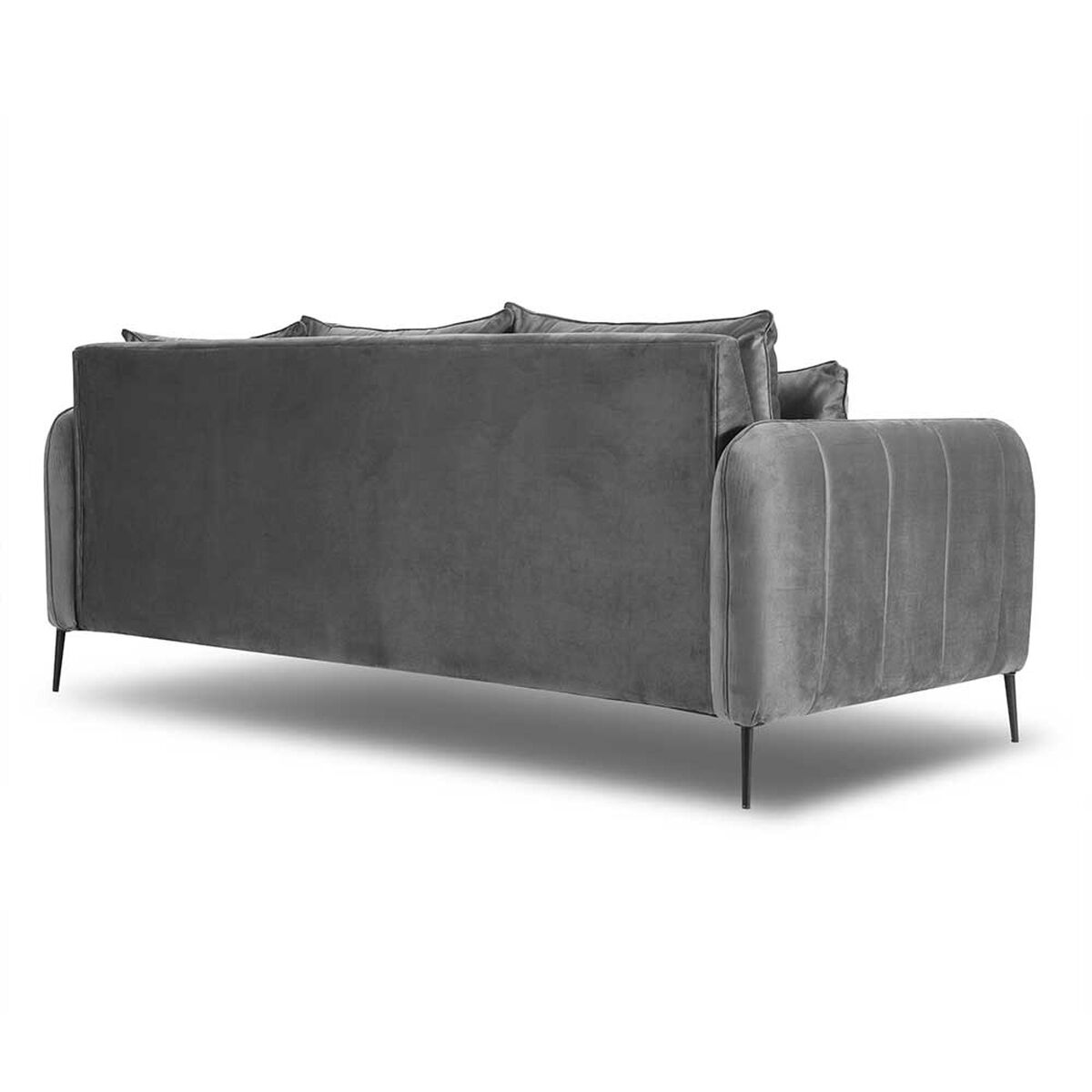 Sofá Innovamuebles Italia Felpa 3 Cuerpos Gris