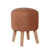 Pouf Latam Home Nantes Cuero Kentucky Tabaco