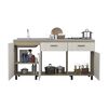 Mueble de Cocina Lavaplatos TuHome Gante 3 Puertas 2 Cajones Rovere Niebla