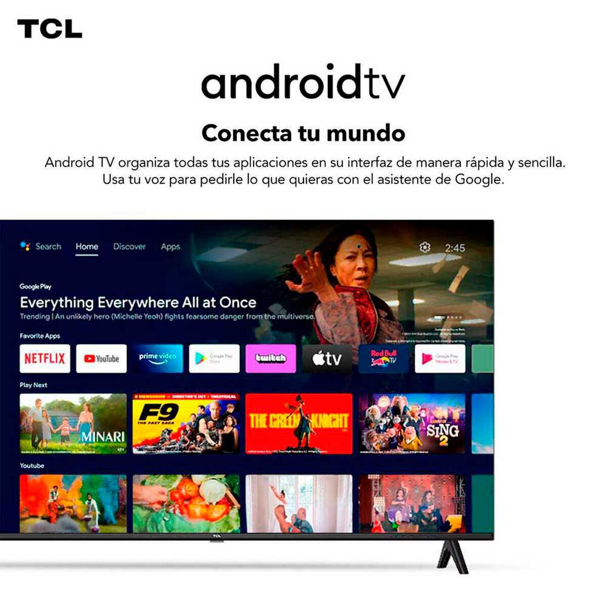 Smart TV 32" TCL HD Android TV S4500A