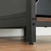 Escritorio Fm Furniture Metalwood Marrón Rústico