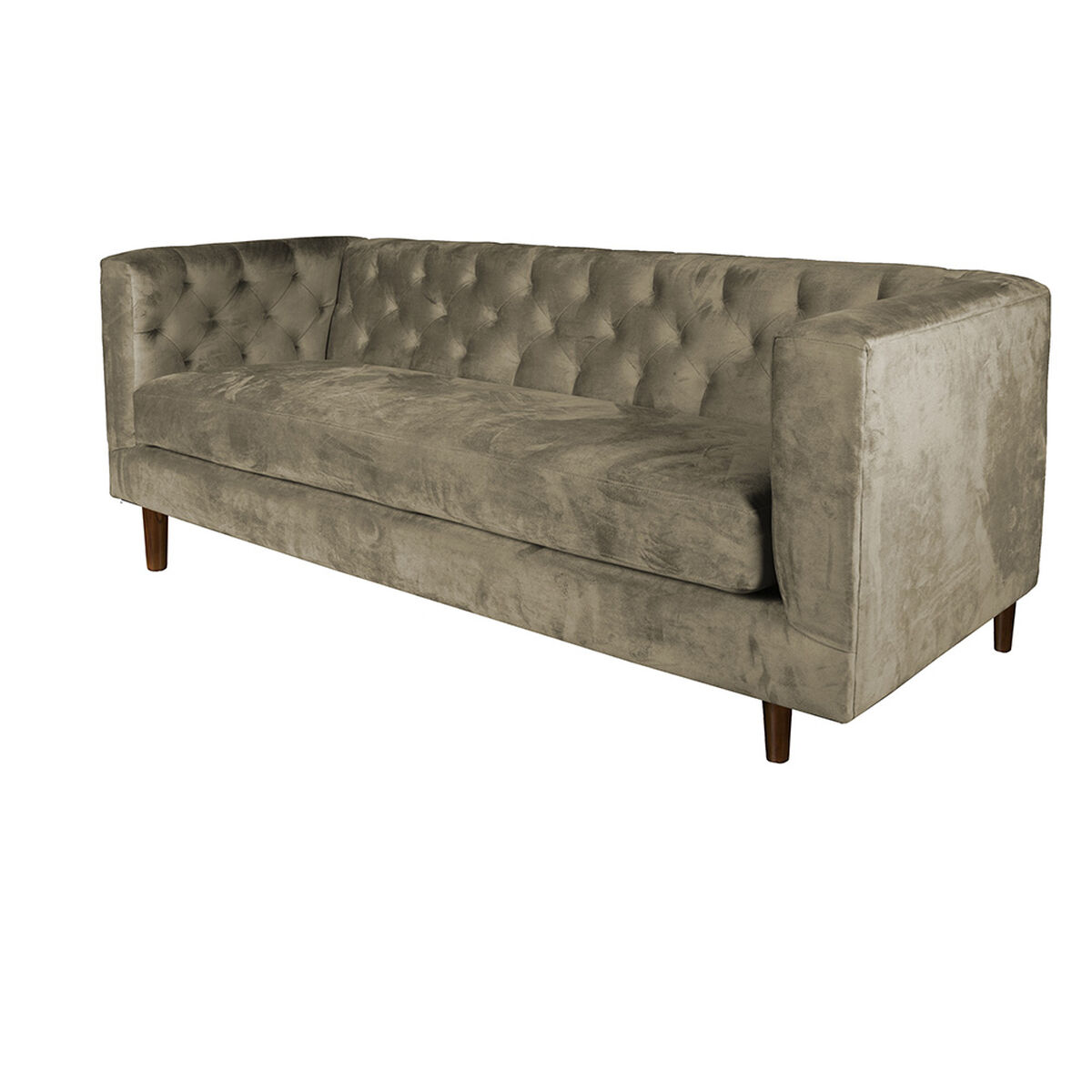 Sof&aacute; Tela Velvet Latam Home Brescia 3 Cuerpos