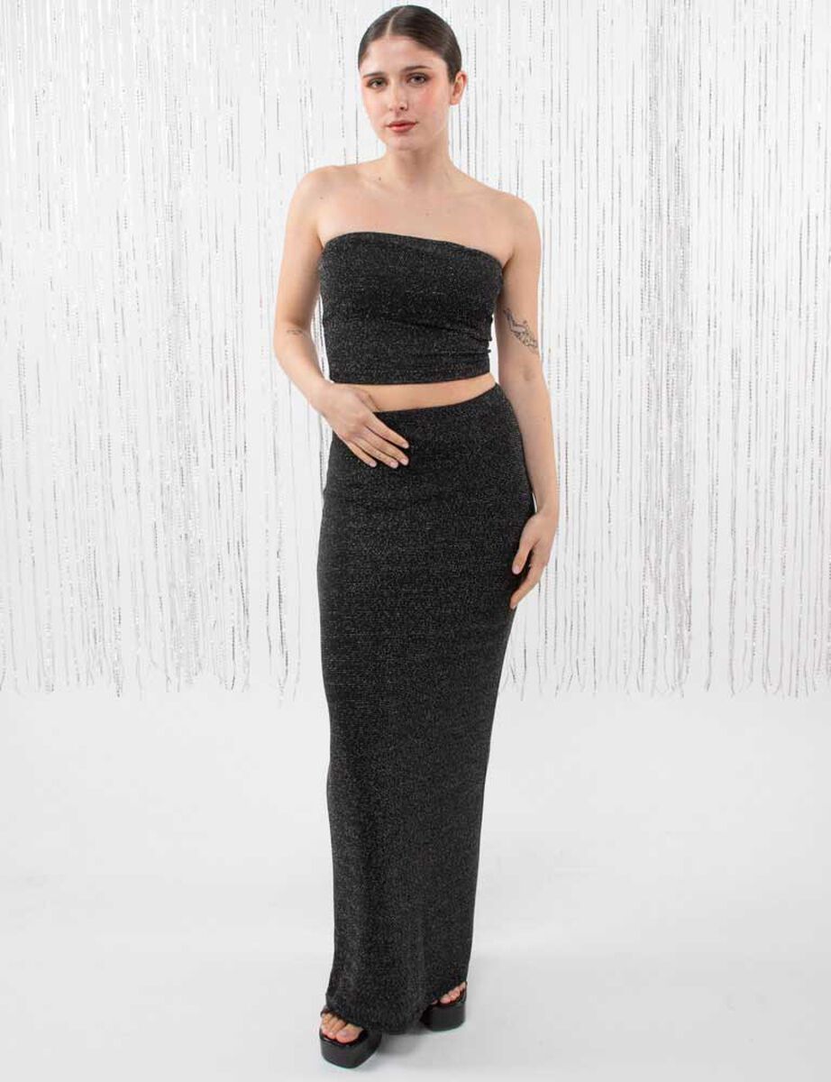Blusa Strapless Mujer Icono