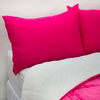 Plumón Flannel Sherpa Fucsia 2 Plazas