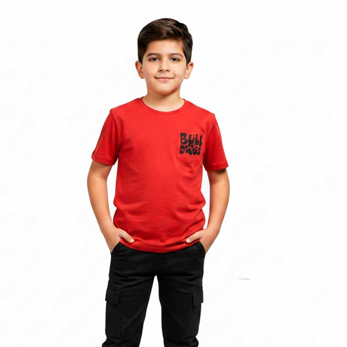 Polera Manga Corta de Algod&oacute;n Ni&ntilde;o Chess