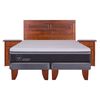 Cama Europea CIC Base Dividida 2 Plazas Ortopedic Advance + Respaldo + 2 Veladores