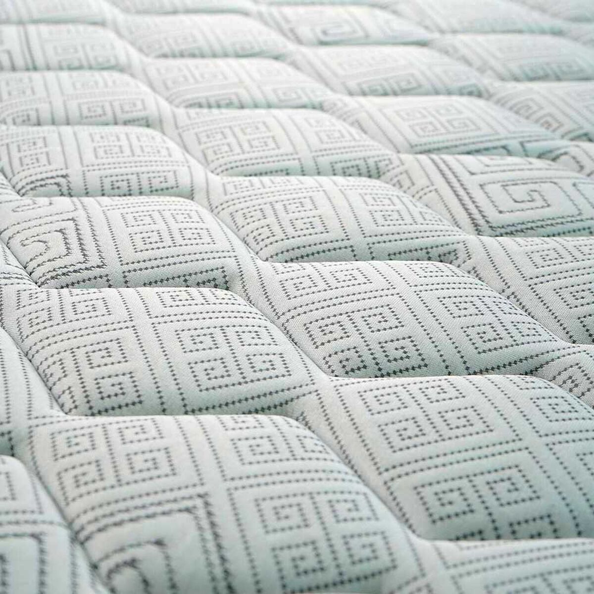 Cama Europea Celta 2 Plazas Alba White + Respaldo + 2 Veladores