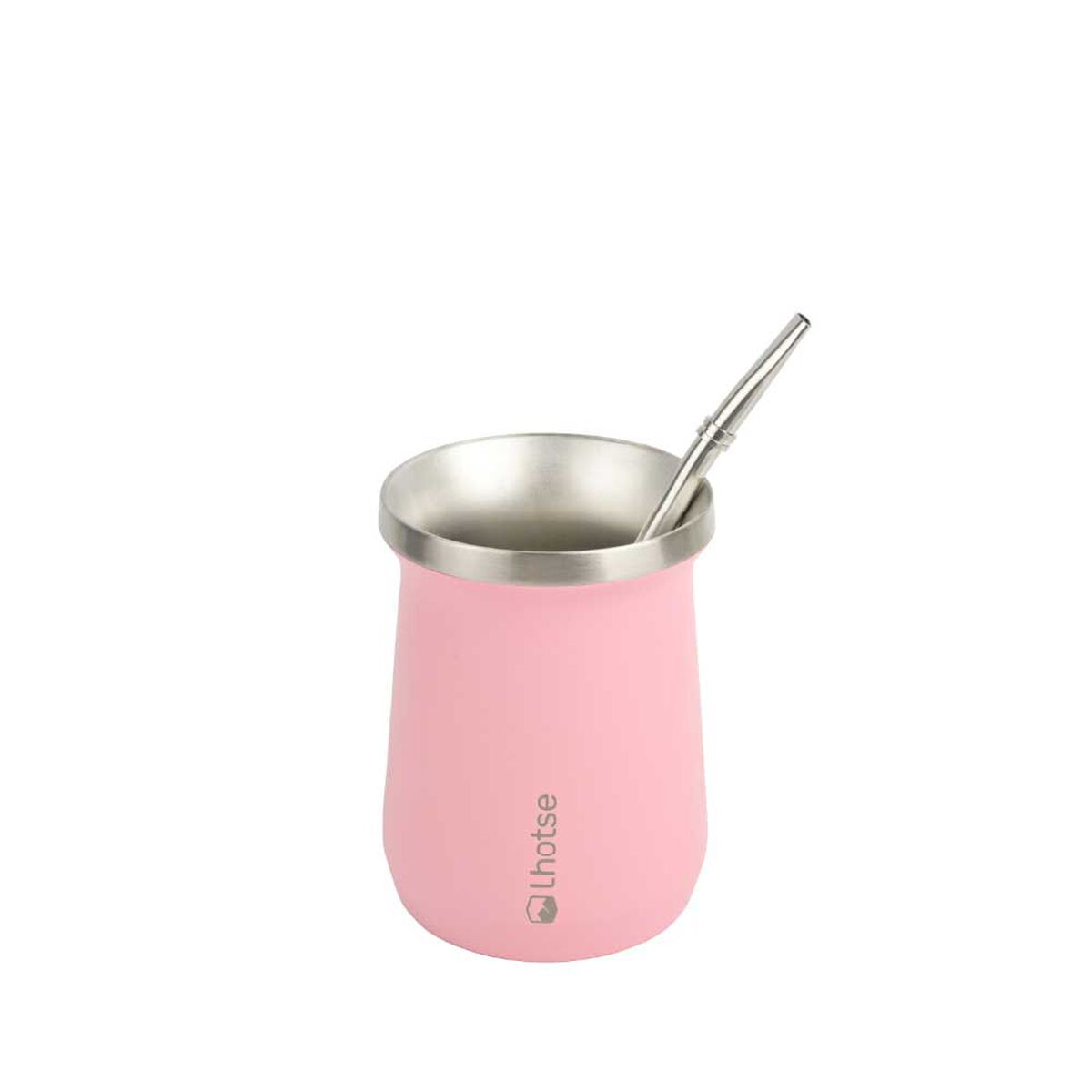 Termo Mate con Bombilla Lhotse Rosa
