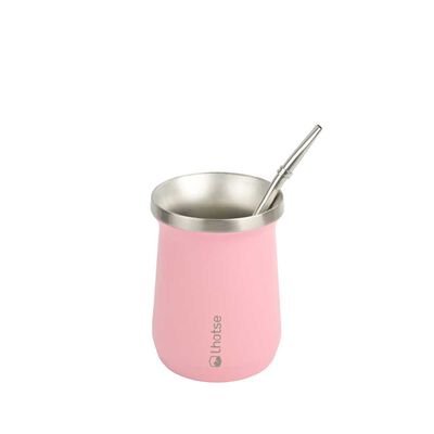 Termo Mate con Bombilla Lhotse Rosa