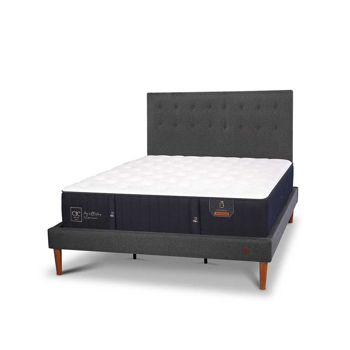 Cama Europea CIC King Premium + Respaldo