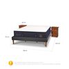 Cama Europea CIC King S&uacute;per Premium + Veladores