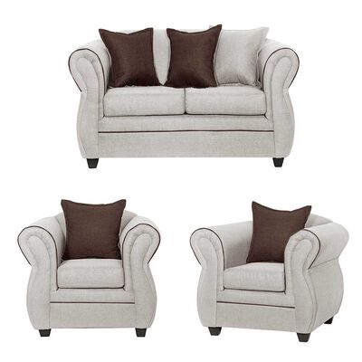 Juego de Living Black Factory Emili 4 Cuerpos Crudo