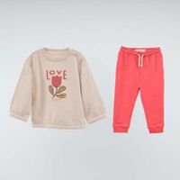 Conjunto Abrigado Chess Baby Crudo