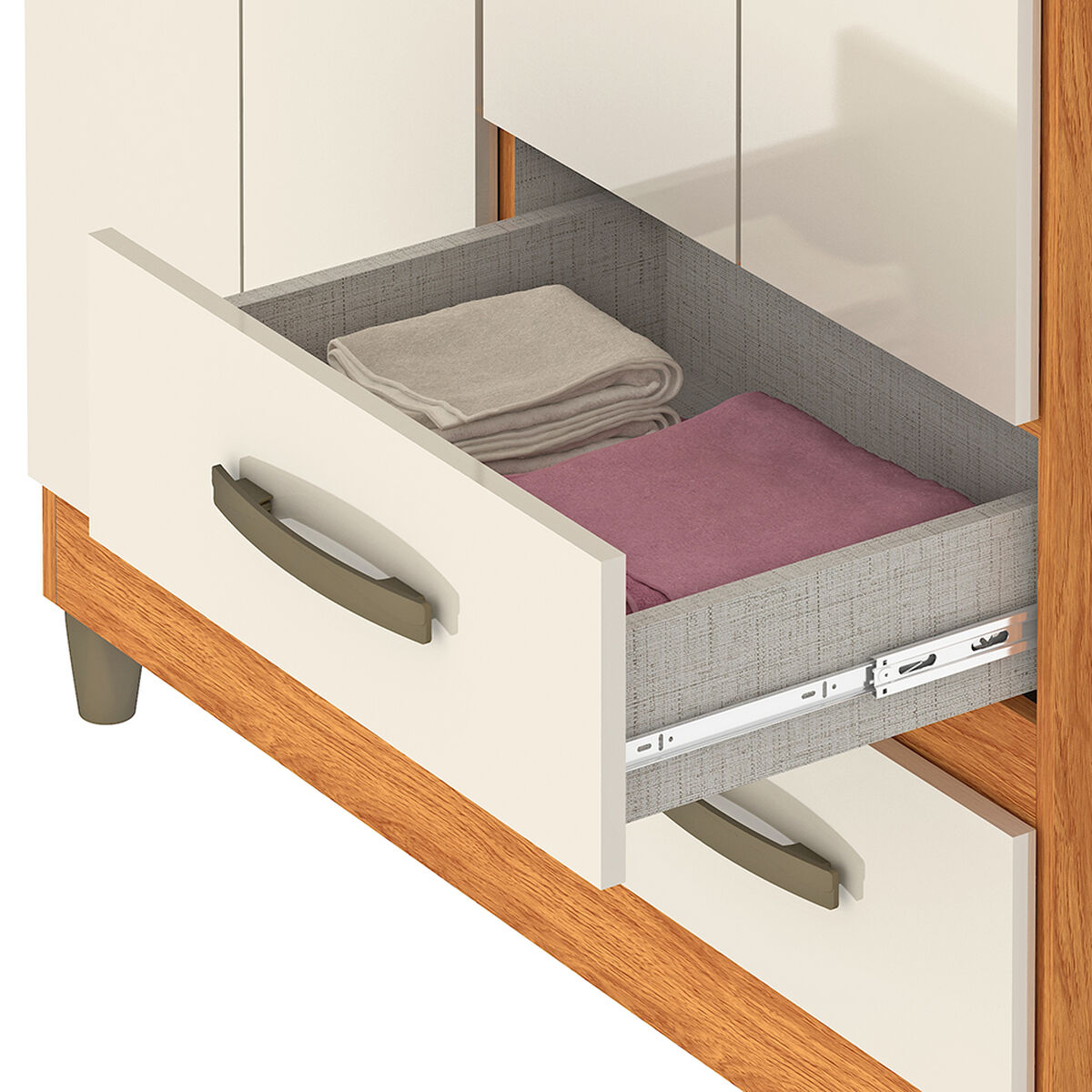 Clóset Vekkahome Lisboa 4 Puertas 2 Cajones Blanco