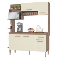 Kit Cocina Vekkahome Sofia 5 Puertas Beige