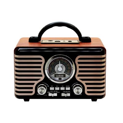 Parlante Bluetooth Audiolab I104BTRETRO05 Madera / Negro
