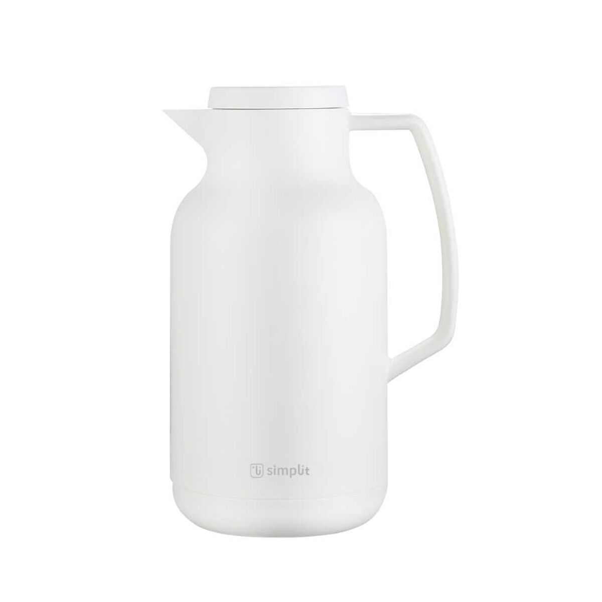 Termo Jarra Insulado Acero Inox 1 lt Simplit Blanco