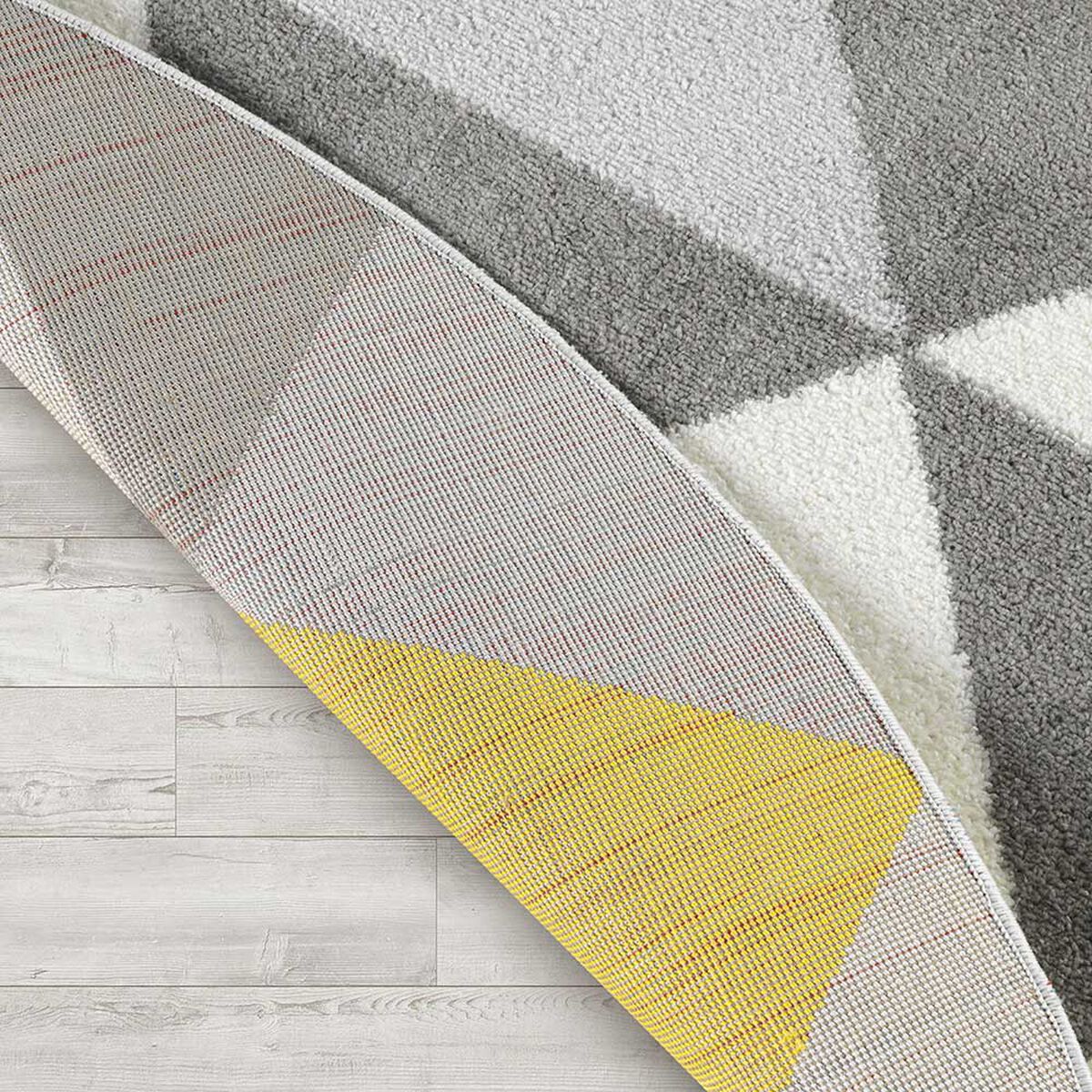 Alfombra  Modalfo Florida Amarilla 160 x 160 cm