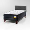 Cama Europea Drimkip 1 Plaza Eurotop + Respaldo Royal
