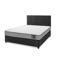 Cama Americana Flex 2 Plazas Star + Respaldo Royal Negro