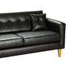 Sof&aacute; Bodevir New Retro PU 01 3 Cuerpos Negro&nbsp;