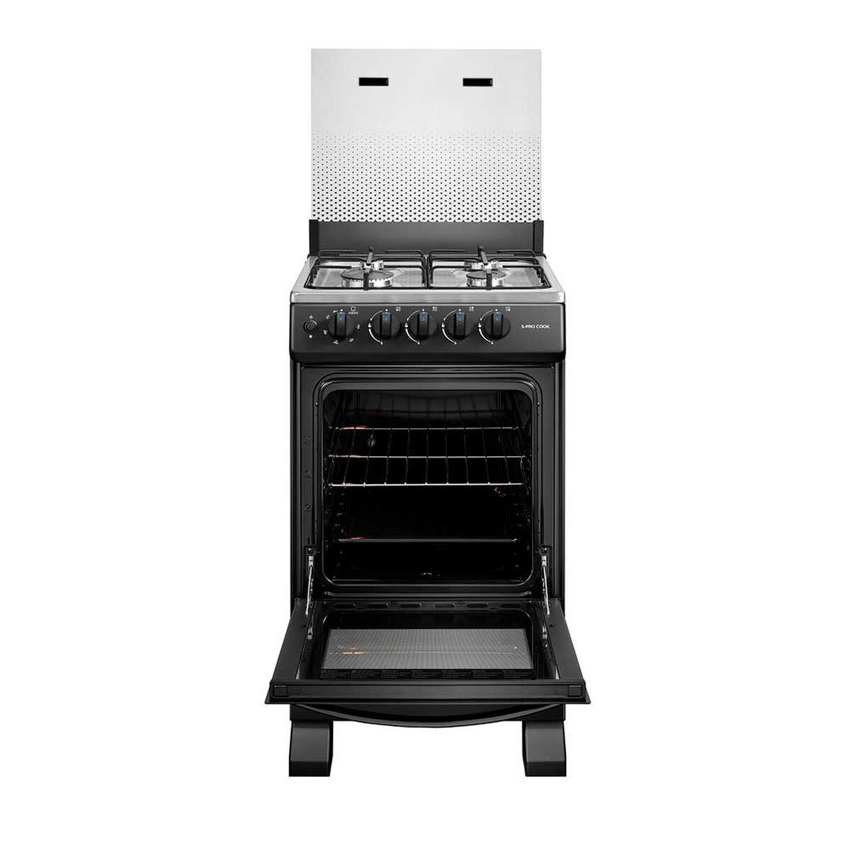 Cocina a Gas Midea MFO-MG20TCSSLBK 4 Quemadores