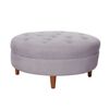 Pouf Latam Home Paris Lino Gris Claro