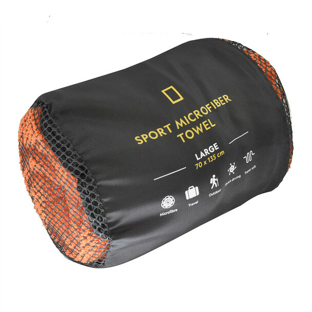 Toalla Deportiva National Geographic Talla L Naranjo