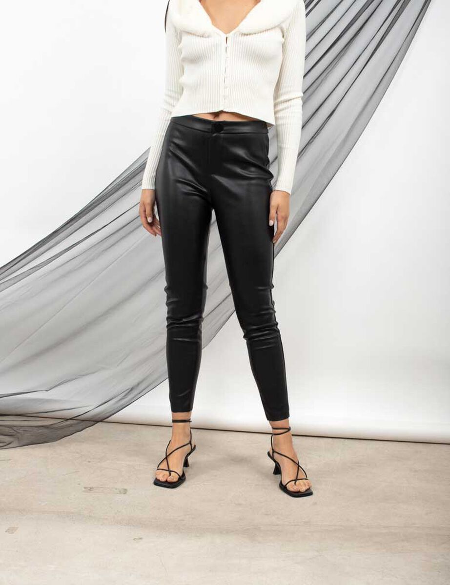 Pantalón Skinny Ecocuero Mujer Zibel