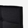 Cama Europea Rosen 1,5 Plazas Indie + Respaldo + Velador Issey Grafito